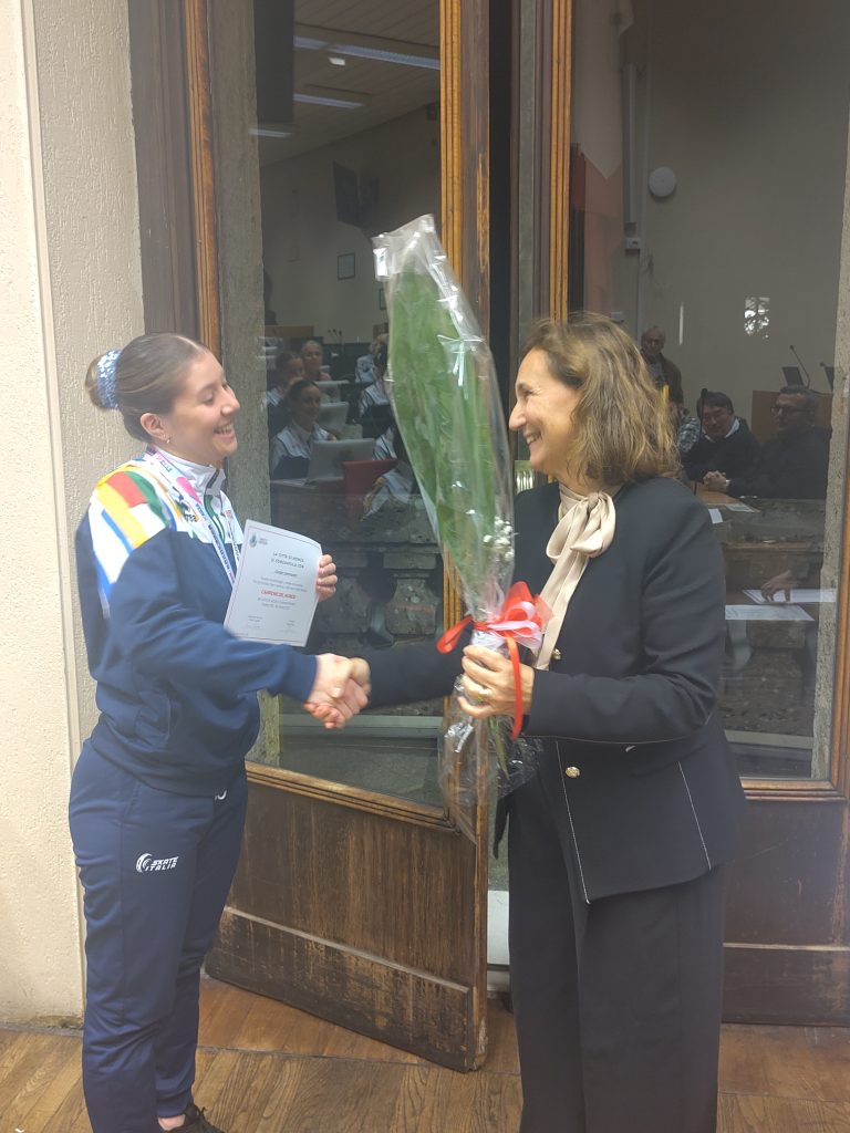 Pattinaggio Monza Precision Team campione del mondo premiato in Comune