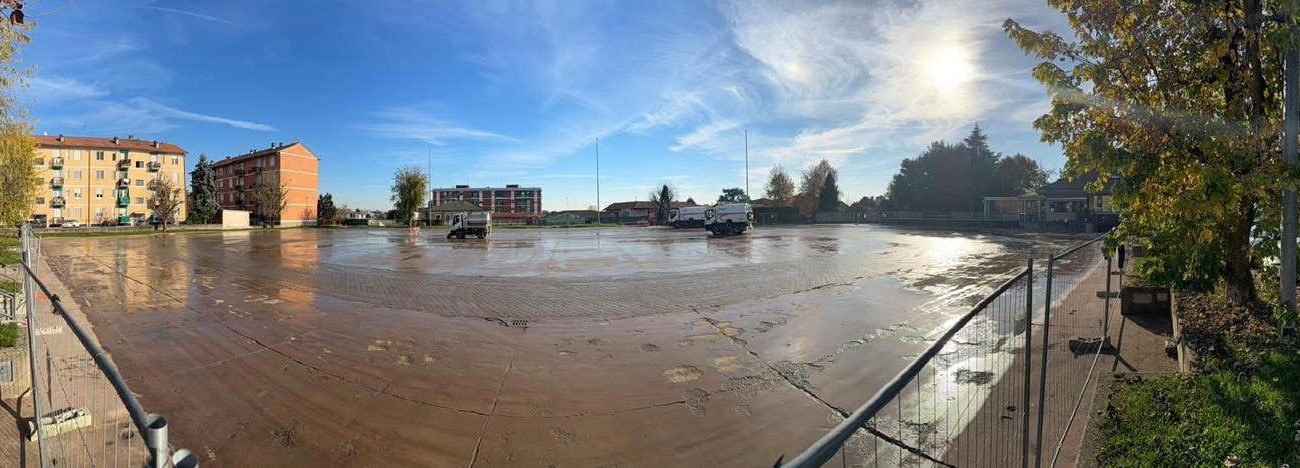 Meda alluvione piazza Dozio ripulito dai rifiuti