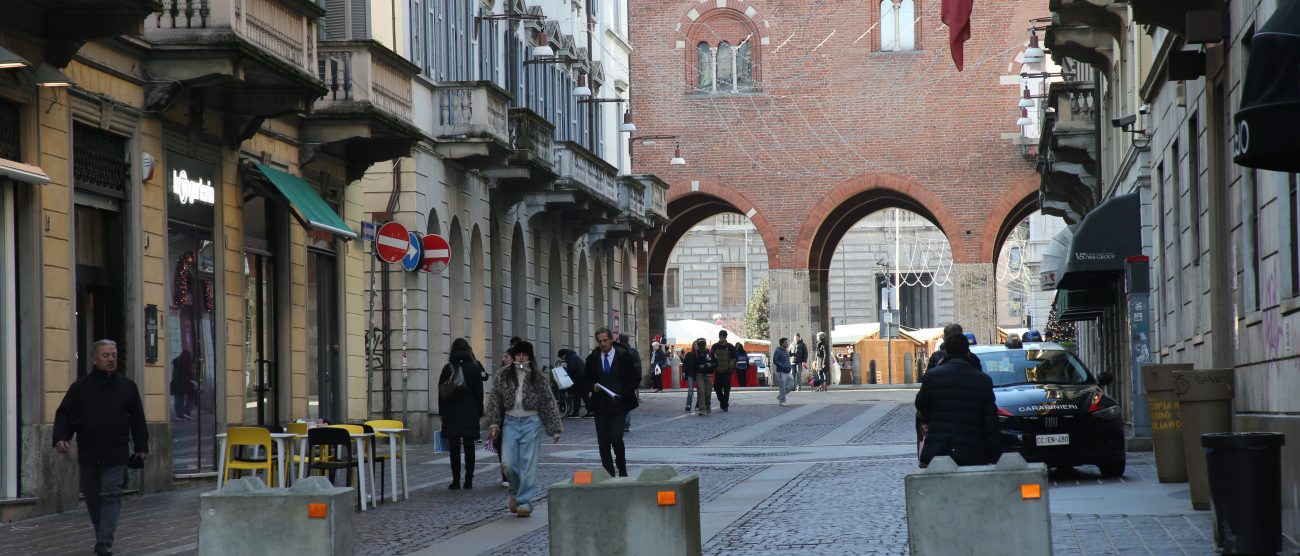 Monza Natale barriera anti terrorismo cubotti Vittorio Emanuele - foto Radaelli