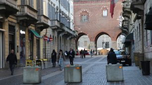 Monza Natale barriera anti terrorismo cubotti Vittorio Emanuele - foto Radaelli