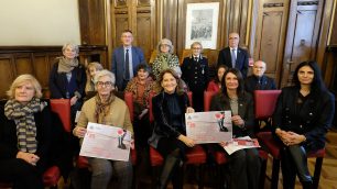 MONZA presentazione 25 novembre Giornata contro violenza sulle donne - foto Radaelli