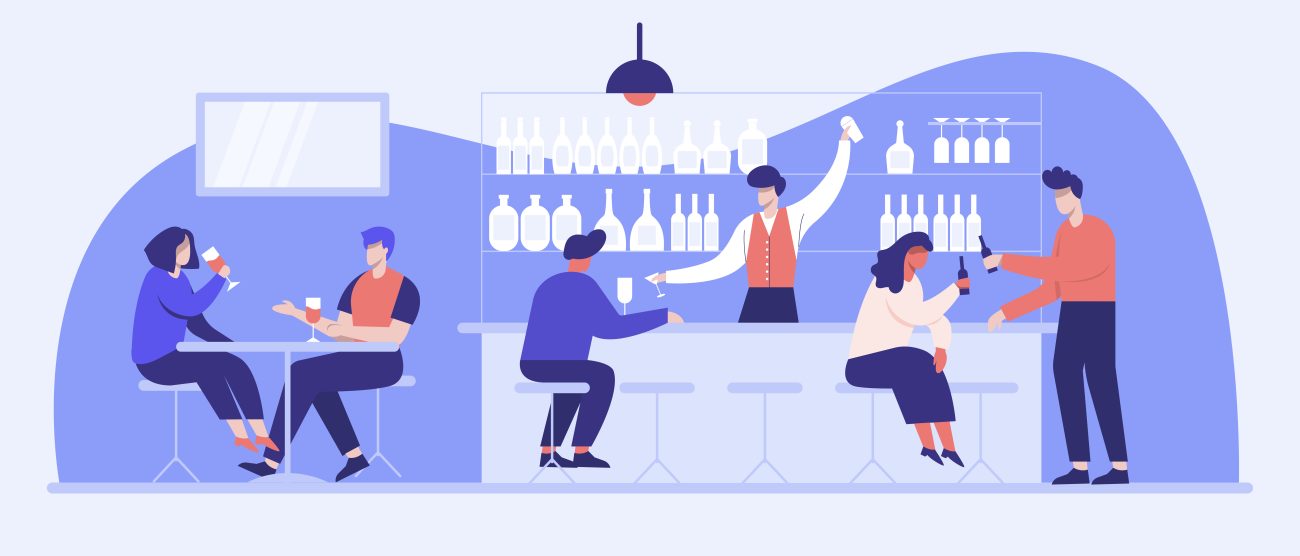 Un bar (immagine Freepik)