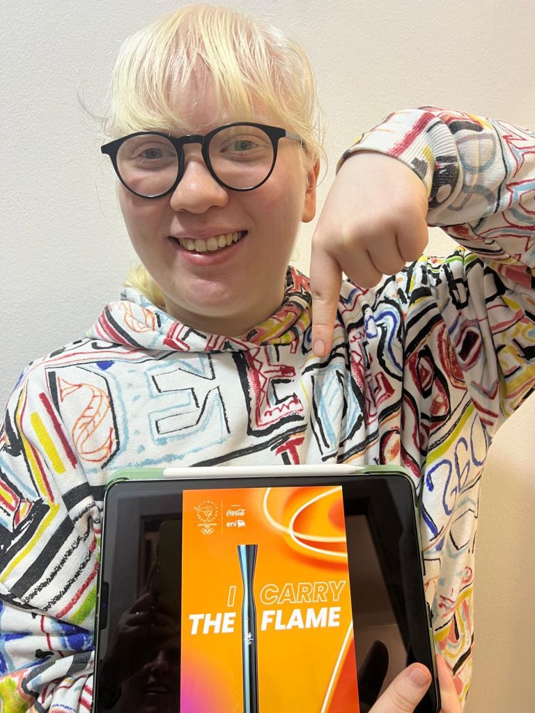 Olimpia MIlano Cortina 2026 Bea Mangart tedofora