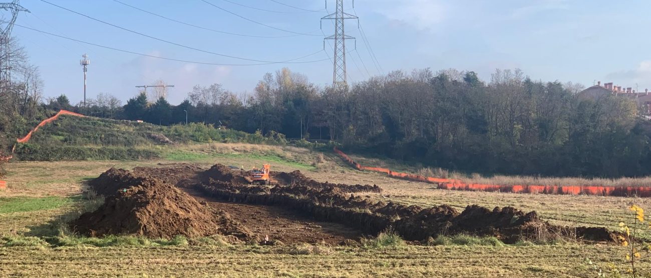 Pedemontana Lesmo scavi lungo provinciale via Marconi