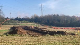 Pedemontana Lesmo scavi lungo provinciale via Marconi