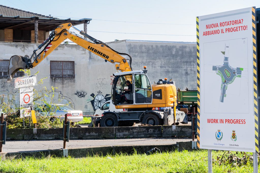 Seregno 2025 rotatoria vie Wagner-Einaudi