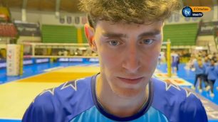 Leandro Mosca dopo la partita con Cisterna