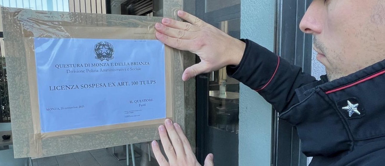 Licenza sospesa per 10 giorni a un bar di Muggiò