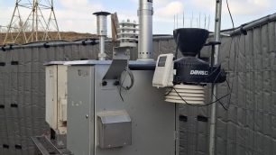 La centralina dell'Arpa installata alla Bareggia