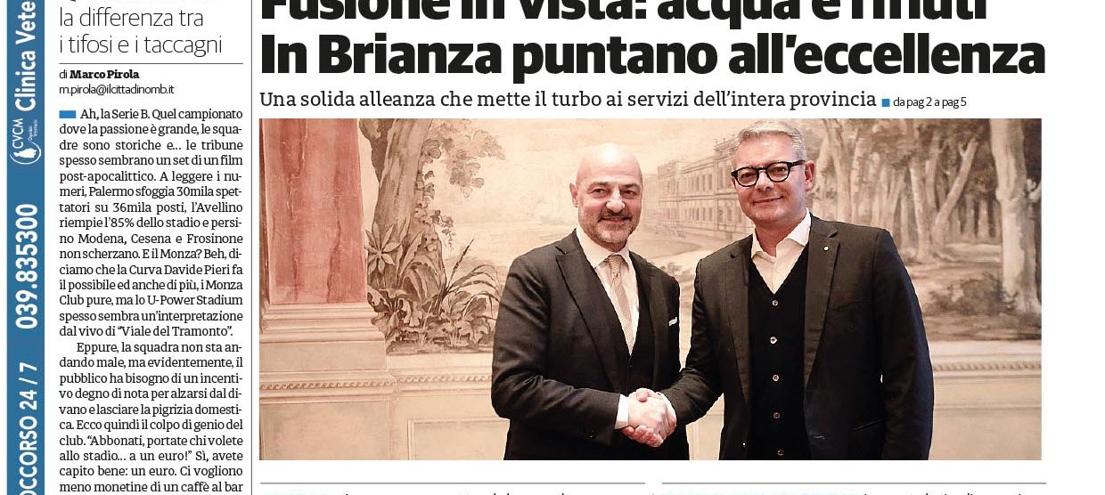 Prima pagina Il Cittadino 6 novembre 2025