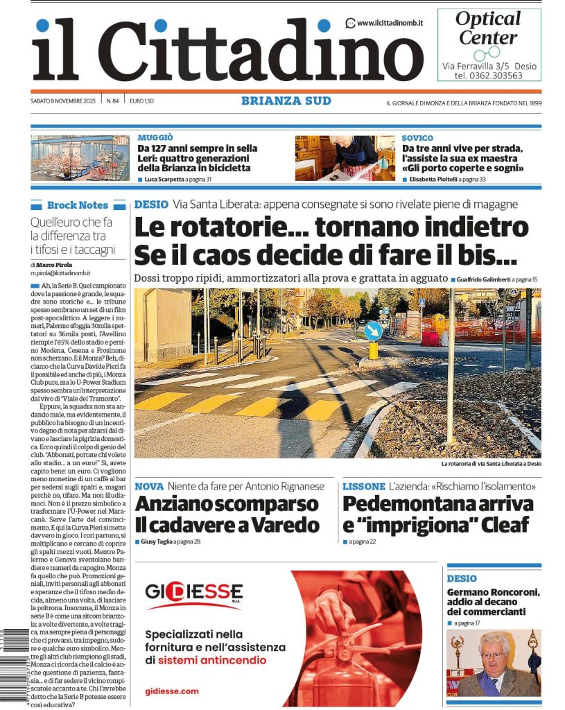 Prime sabato 8 novembre 2025