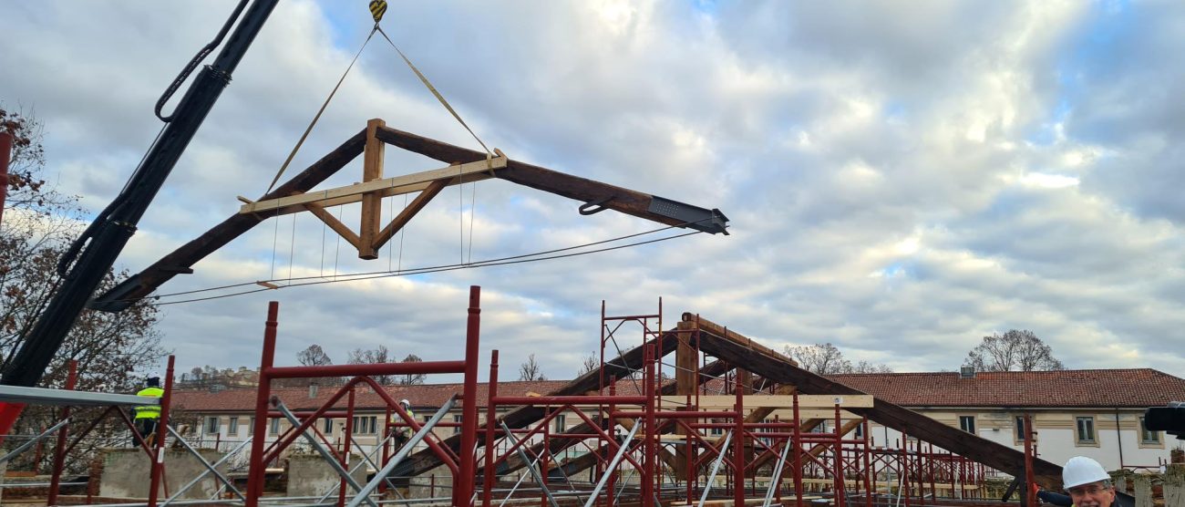 Le capriate del Settecento all'ex Borsa di Monza