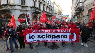 Lo sciopero generale della Cgil a Monza