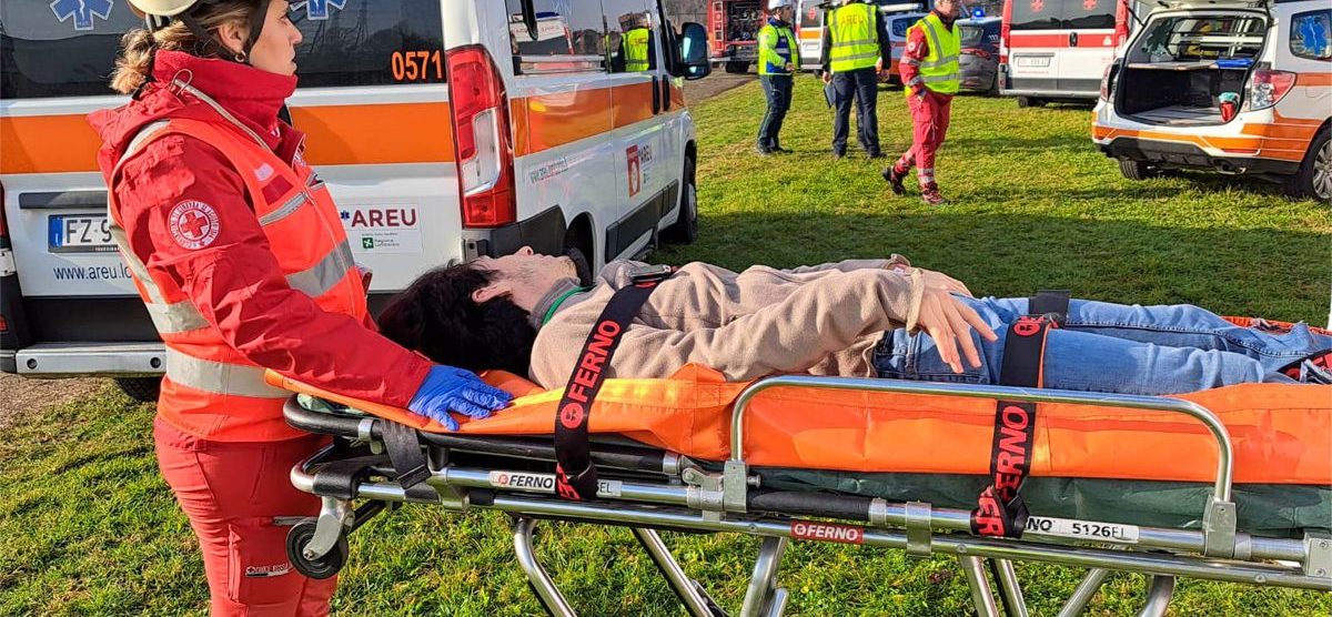 L'esercitazione dell'Areu a Bovisio Masciago