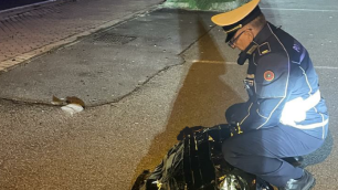 La persona soccorsa in via Volta a Cesano