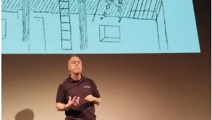 Flavio Frigè sul palco del Villoresi di Monza