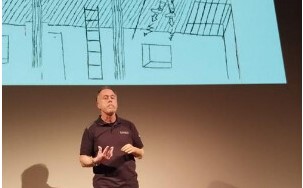 Flavio Frigè sul palco del Villoresi di Monza