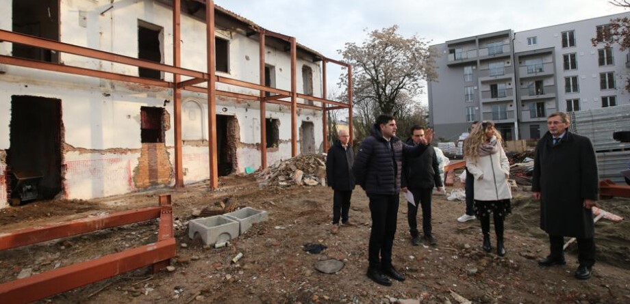 Il sopralluogo al cantiere di via Bramante a Monza