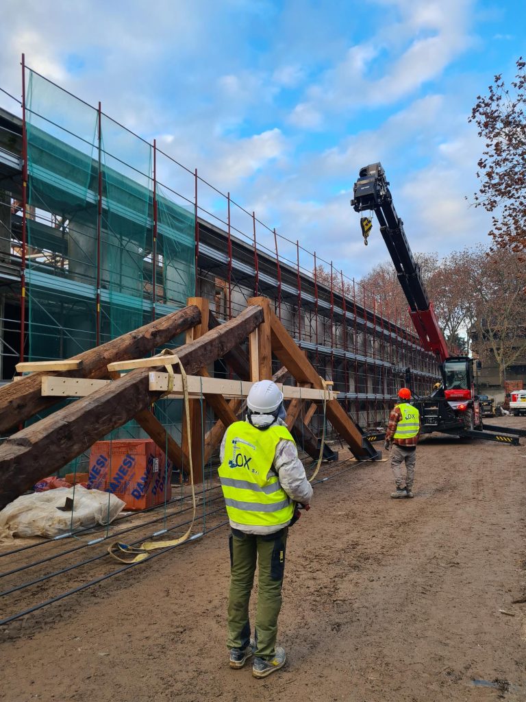 Le capriate del Settecento all'ex Borsa di Monza