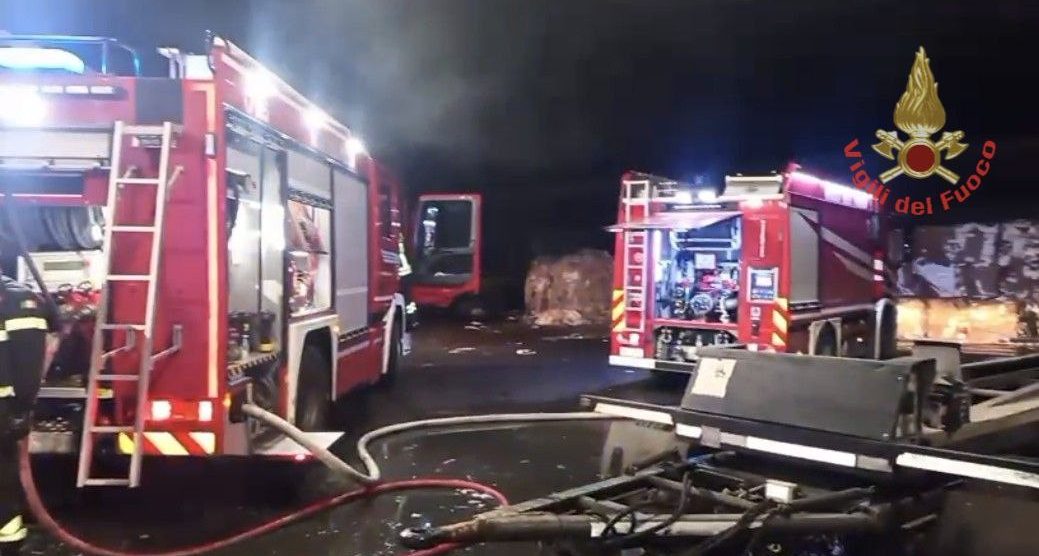 I vigili del fuoco a Muggiò