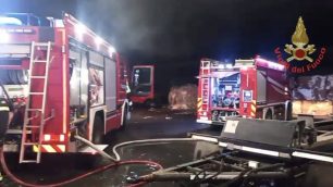 I vigili del fuoco a Muggiò