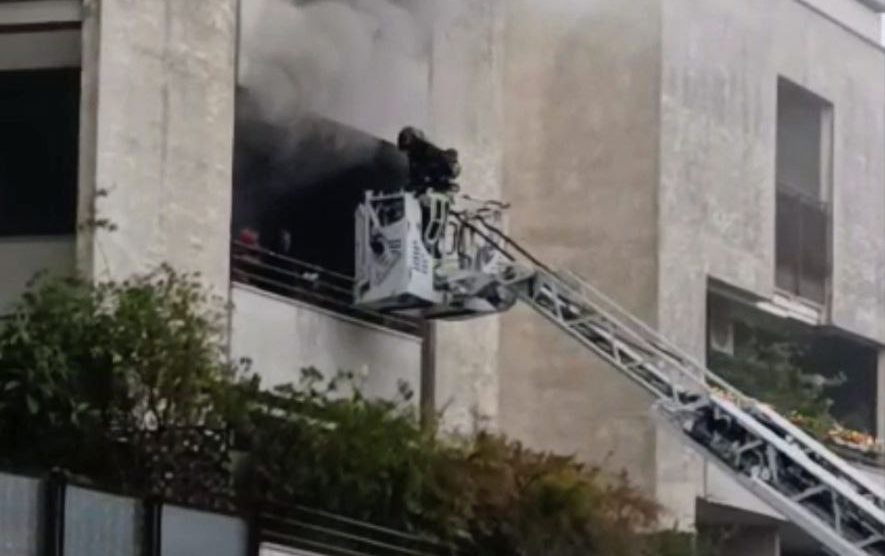 L'incendio a Lissone in via Garibaldi