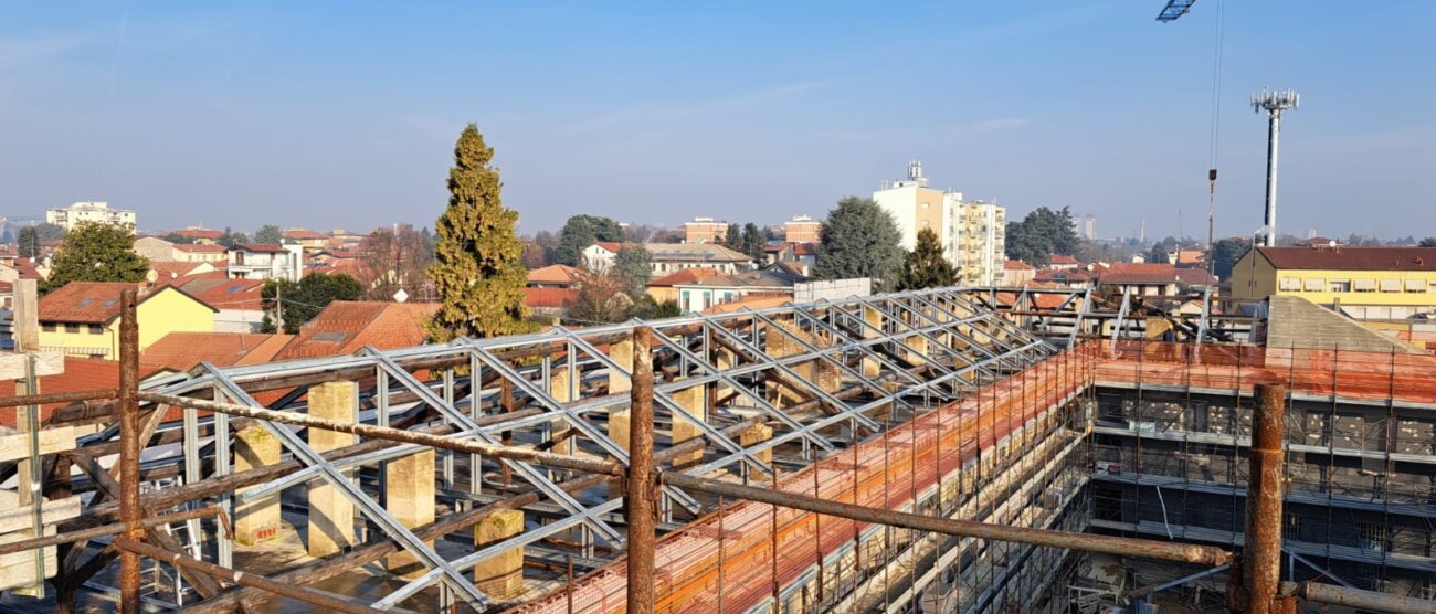 Agrate Brianza via Ferrario cantiere scuola