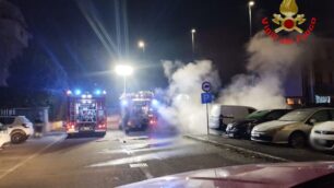 Uno degli interventi dei vigili del fuoco in Brianza