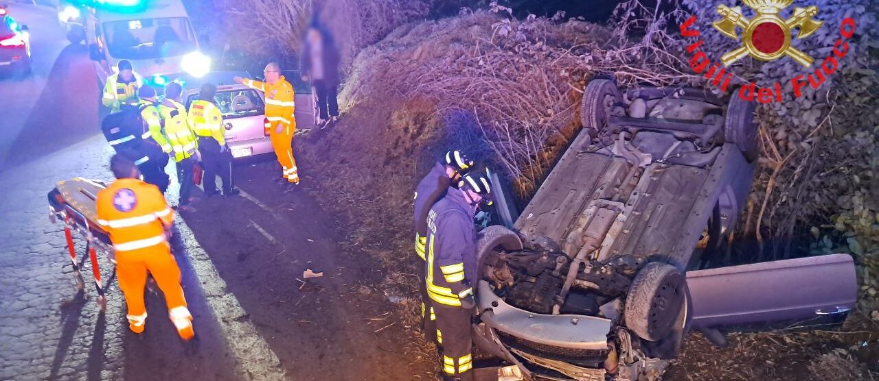 La scena dell'incidente a Meda