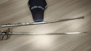 Brugherio sciabola polizia locale