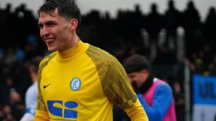 Calcio Folgore Caratese il portiere Daniel Salvalaggio