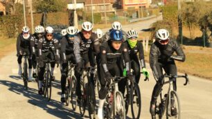 Primo allenamento gruppetto corridori Velo Club Sovico, Pool Cantù, GB Junior Team e Solme Olmo