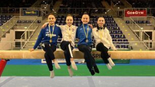 Ginnastica Casati Arcore Campionato Gold 1 da sx Tognali, Crivalli, Boracchi, Ronchi 2025