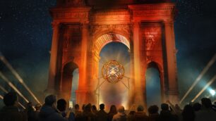 Milano Cortina 2026 braciere Arco della pace