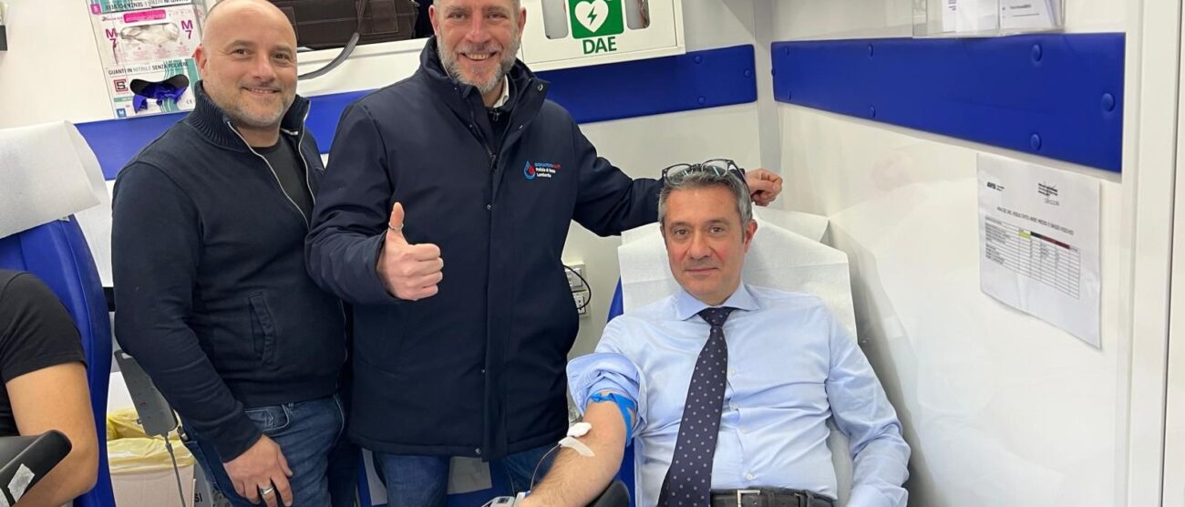 Monza Il Questore Giovanni Cuciti dona il sangue per "Donazione Olimpica"