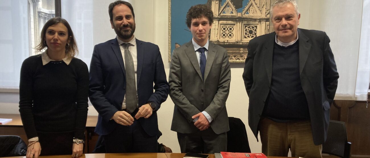 Pedermontana da sinistra Arianna Bettin, Francesco Facciuto, Francesco Racioppi e Onorio Rosati