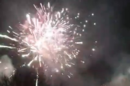 Uno dei botti sparati a Monza