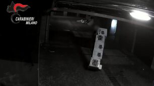 Il frame di un video diffuso dai carabinieri