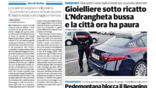 Il Cittadino 24 gennaio prima pagina Brianza Nord