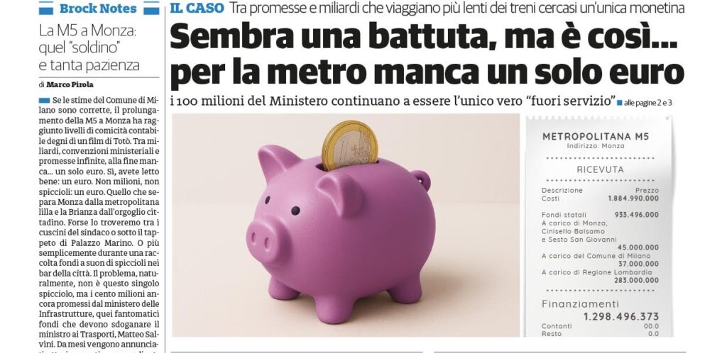 Il Cittadino giovedi 11 dicembre apertura M5