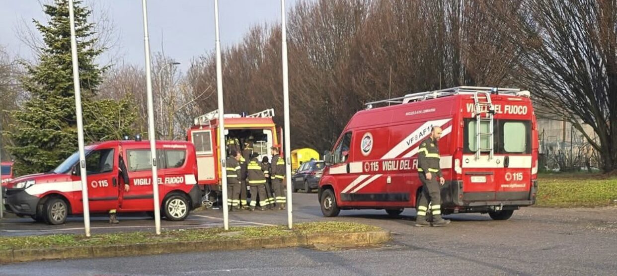 I vigili del fuoco a Triuggio