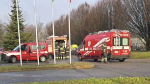 I vigili del fuoco a Triuggio