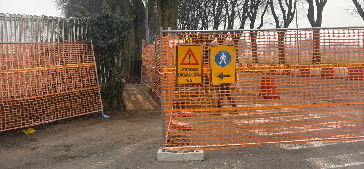 Monza Brianzacque cantiere viale Campania