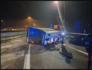A4 Caponago incidente carabinieri - foto Sim