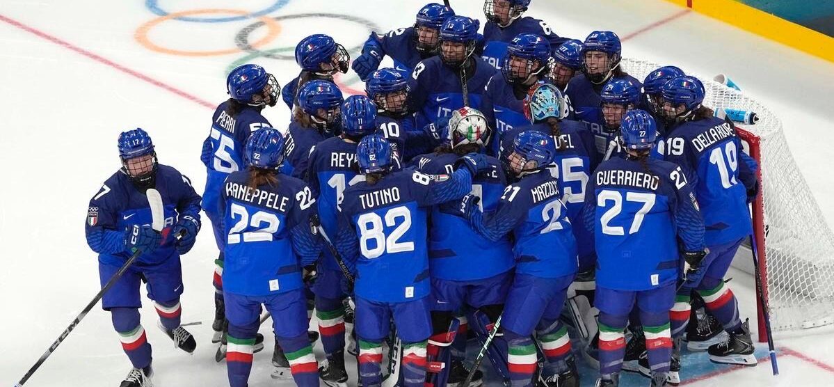 Coni Olimpiadi MIlano Cortina Italia Hockey ghiaccio Arena Santagiulia - foto Scaccini/Coni