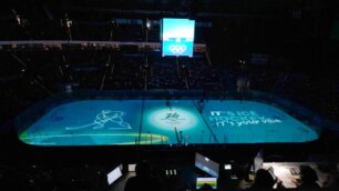 Coni Olimpiadi MIlano Cortina Italia Hockey ghiaccio Santagiulia Ice Hockey Arena - foto Scaccini/Coni