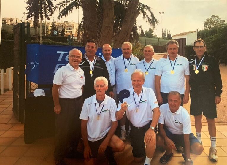 Giussano Tennis Nastro Verde La Manga vittoria Camp. Europeo Senior over 60