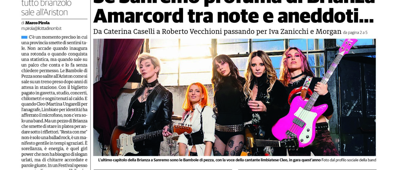 Il CittadinoMB prima pagina 26 febbraio 2026