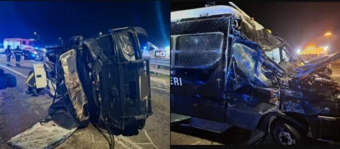 A4 Caponago incidente carabinieri - foto Sim