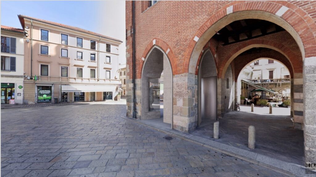 Monza Arengario vista ascensore